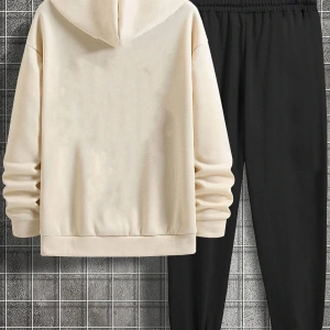 Unisex Göğüs Dikey Baskılı Eşofman Takımı KP-SİYAH-DİKEYYAZI-ESH-SİYAH