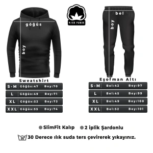 Unisex Good Things Baskılı Eşofman Takımı KP-GRI-SEE-ESH-GRI