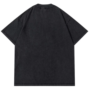 Unisex Gothic Harajuku Antrasit Tshirt
