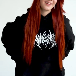 Unisex Gothic Ruthless Sweatshirt Hoodie Siyah