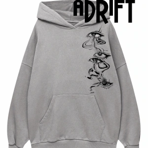 Unisex Gözler Özel Tasarım Swearshirt Hoodie Beyaz