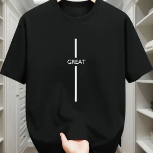 Unisex Great Baskılı Oversize