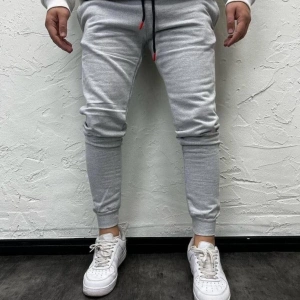 Unisex Gri Slim Fit Eşofman