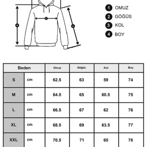 Unisex H Harfli Siyah Sweatshirt Siyah