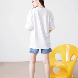 Unisex Harajuku Girl Beyaz Tshirt