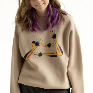 Unisex Heatmaps Arms Bisiklet Yaka Sweatshirt Gri