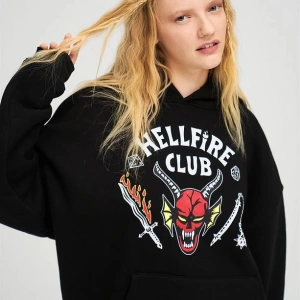 Unisex Hell Fire Club Sweatshirt Hoodie Beyaz