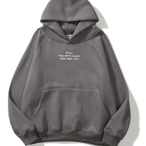Unisex Hope Love Antrasit Sweatshirt