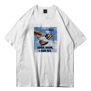 Unisex I Can Fly Air Beyaz Tshirt