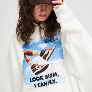 Unisex I Can Fly Air Unisex Sweatshırt Beyaz