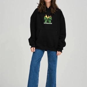 Unisex I Love Money Sweatshirt Hoodie Siyah