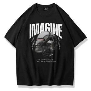 Unisex Imagine Tshirt Siyah