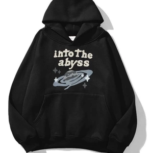 Unisex İnto the Abyss Sweatshirt Kahverengi