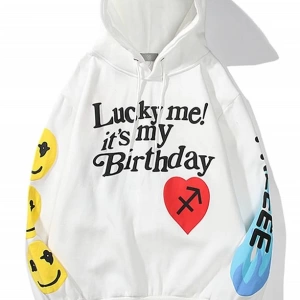 Unisex Its My Birthday Beyaz Sweatshirt Beyaz