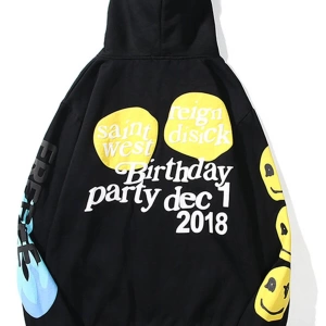 Unisex Its My Birthday Siyah Sweatshirt