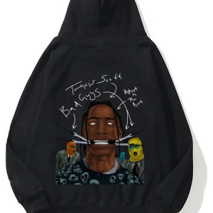 Unisex Jackboys Travis Scott Beyaz Sweatshirt