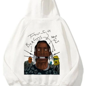 Unisex Jackboys Travis Scott Siyah Sweatshirt Siyah