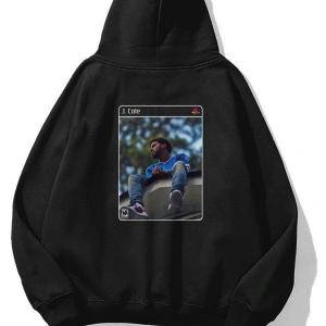 Unisex J.Cole Forest Hills PS2 Sweatshirt Siyah