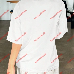 Unisex Juicy Baskılı Tshirt Beyaz