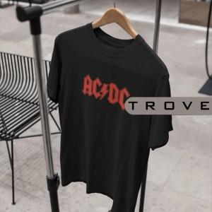 Unısex Kadın Erkek Ac/dc Young Kardeşler %100 Pamuk Baskılı Siyah Beyaz T-shirt