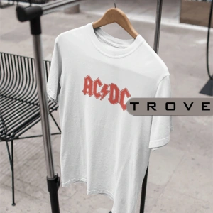 Unısex Kadın Erkek Ac/dc Young Kardeşler %100 Pamuk Baskılı Siyah Beyaz T-shirt