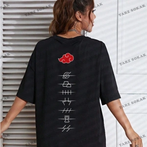 Unisex Kadın/Erkek ANİME Özel Baskılı Renkli Oversize Penye