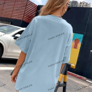 Unisex Kadın/Erkek ANİME Özel Baskılı Renkli Oversize Penye