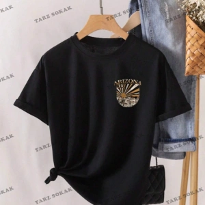 Unisex Kadın/Erkek Arizona Renkli Özel Baskılı Oversize Penye