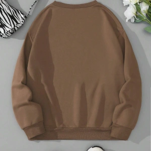 Unisex Kadın/Erkek Ayı Desenli Sweat
