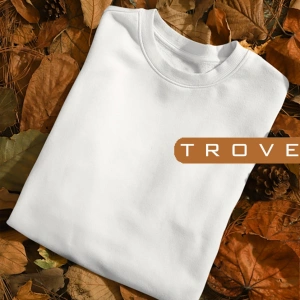 Unısex Kadın Erkek Basic Düz Standart Kalıp Bisiklet Yaka Pamuk Sweatshirt Beyaz