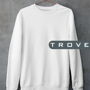 Unısex Kadın Erkek Basic Düz Standart Kalıp Bisiklet Yaka Pamuk Sweatshirt Beyaz