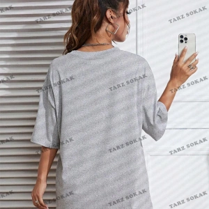 Unisex Kadın/Erkek Berlin Renkli Özel Baskılı Oversize Penye