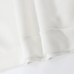 Unisex Kadın/Erkek Beyaz Who Am I Oversize Bisiklet Yaka Pamuklu Sweatshirt