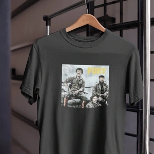 Unısex Kadın Erkek Brad Pitt Fury Bergen Müslüm Ferdi Azer Bülbül %100 Pamuk Siyah Beyaz T-shirt