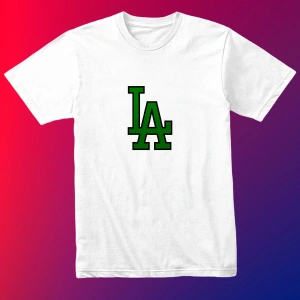 Unısex Kadın Erkek Calıfornıa Los Angales Baskılı Siyah Beyaz % 100 Pamuk Tasarım T-shirt