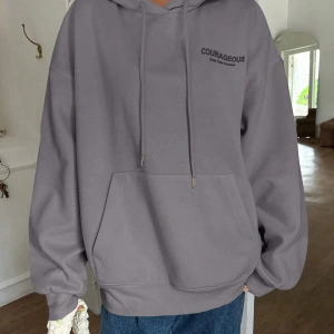 Unisex Kadın/Erkek DAZY Yıldız Desenli Düşük Omuzlu Kapüşonlu Üst