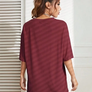 Unisex Kadın/Erkek Düz Renkli Özel Baskılı Oversize Pamuk Penye Bisiklet Yaka T-Shirt