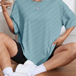Unisex Kadın/Erkek Düz Renkli Özel Baskılı Oversize Pamuk Penye Bisiklet Yaka T-Shirt
