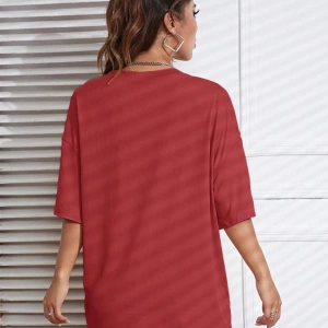Unisex Kadın/Erkek Düz Renkli Özel Baskılı Oversize Pamuk Penye Bisiklet Yaka T-Shirt