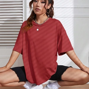 Unisex Kadın/Erkek Düz Renkli Özel Baskılı Oversize Pamuk Penye Bisiklet Yaka T-Shirt
