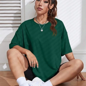 Unisex Kadın/Erkek Düz Renkli Özel Baskılı Oversize Pamuk Penye Bisiklet Yaka T-Shirt
