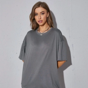 Unisex Kadın/Erkek Düz Renkli Özel Baskılı Oversize Pamuk Penye Bisiklet Yaka T-Shirt