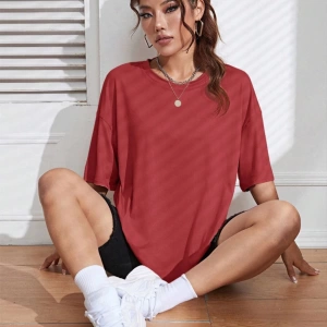 Unisex Kadın/Erkek Düz Renkli Özel Baskılı Oversize Pamuk Penye Bisiklet Yaka T-Shirt