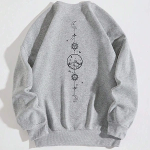 Unisex Kadın/Erkek Grafik Desenli Sweat