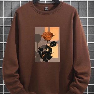 Unisex Kadın/Erkek Harajuka Sokakt Yazılı Grafik Sweat