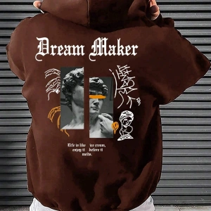 Unisex Kadın/Erkek Harajuka Sokakt Yazılı Grafik Sweat