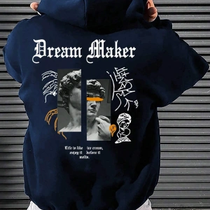 Unisex Kadın/Erkek Harajuka Sokakt Yazılı Grafik Sweat