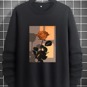 Unisex Kadın/Erkek Harajuka Sokakt Yazılı Grafik Sweat