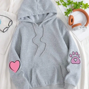 Unisex Kadın/Erkek Harajuka Sokakt Yazılı Grafik Sweat