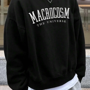 Unisex Kadın/Erkek Harajuka Sokakt Yazılı Grafik Sweat